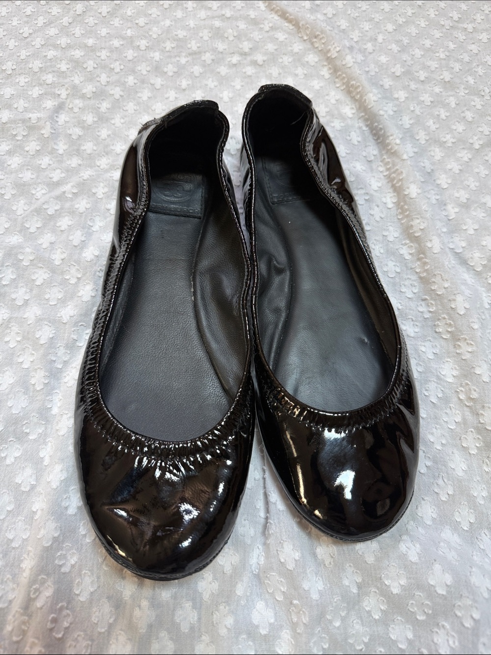 Tory Burch Eddie patent leather ballet flats size 9 - Picture 14 of 15
